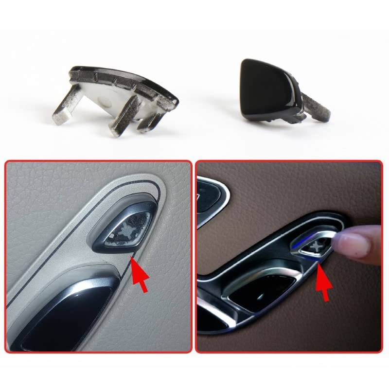 Car Craft Seat Adjusment Button Cover Headrest Button Cover Compatible with Mercedes S Class W222 2014-2021 Seat Adjusment Button Cover Headrest Button Cover