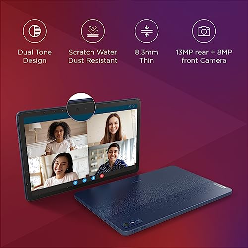 Lenovo Tab M10 5G |10.6 inch (26.9cm)| 6 GB, 128 GB Expandable|Wi-Fi+ 5G | 90 Hz, 2K Display (2000x1200)|Dual Speakers with Dolby Atmos |Android 13 | Octa-Core Processor (Abyss Blue, ZACT0030IN)