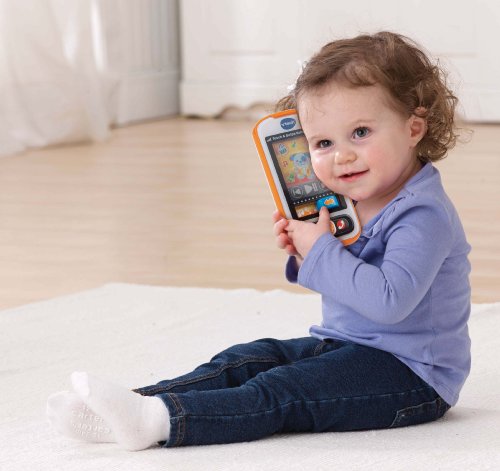 VTech Touch and Swipe Baby Phone (Frustration Free Packaging), Orange