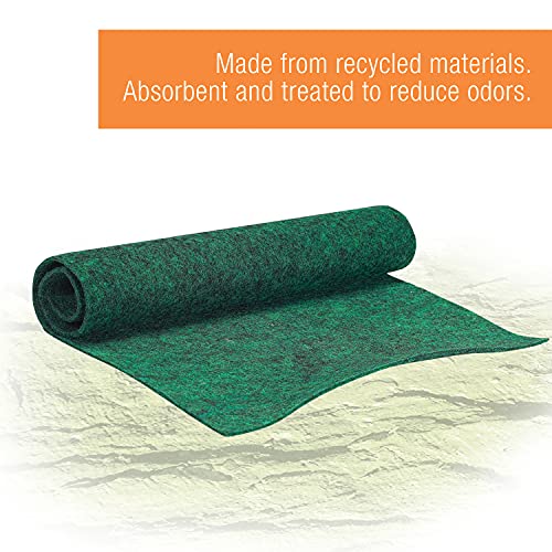 Zilla Reptile Terrarium Floor Liners Green 10/20X Gallon, 9.75" x 19.75"