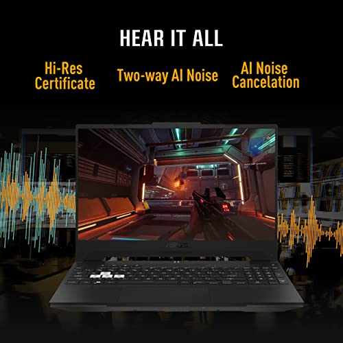 ASUS TUF Dash 15 (2022) Gaming Laptop, 15.6” 144Hz FHD Display, Intel Core i7-12650H, GeForce RTX 3060, 16GB DDR5, 512GB SSD, Thunderbolt 4, Thunderbolt 4, Windows 11 Home, Off Black, FX517ZM-AS73