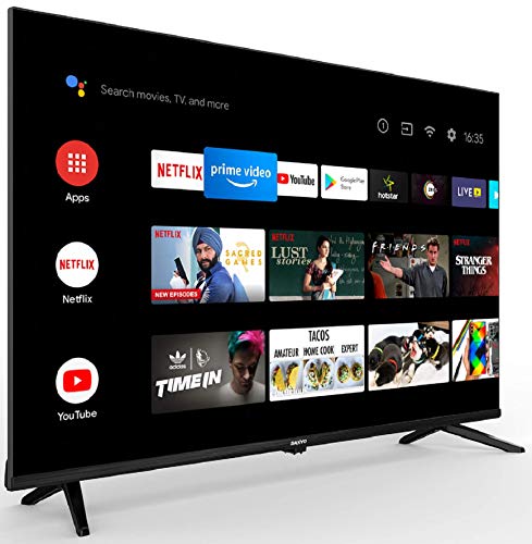 Sanyo 108 cm (43 inches) Kaizen Series Full HD Smart Certified Android IPS LED TV XT-43A170F (Black) (2019 Model)