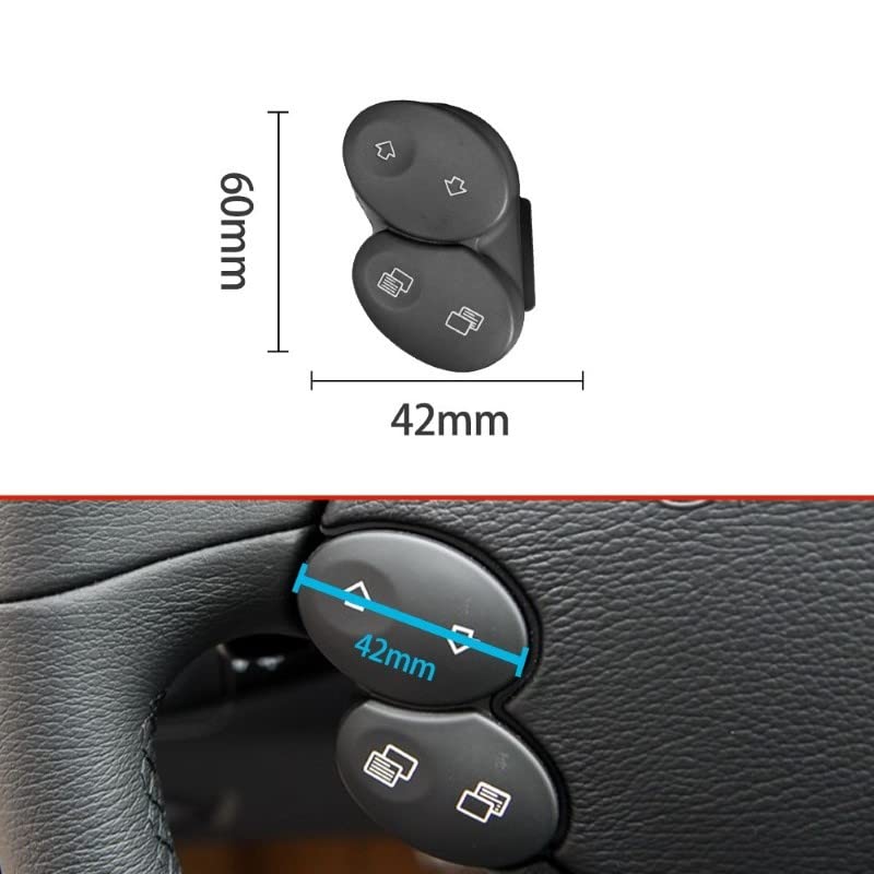 Car Craft Steering Wheel Knob Button Compatible With Mercedes E Class W211 2006-2009 Cls W218 Steering Wheel Knob Button