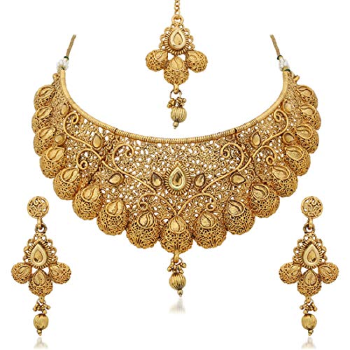 Apara Combo Bridal Necklace Jewellery Set Earrings for Women