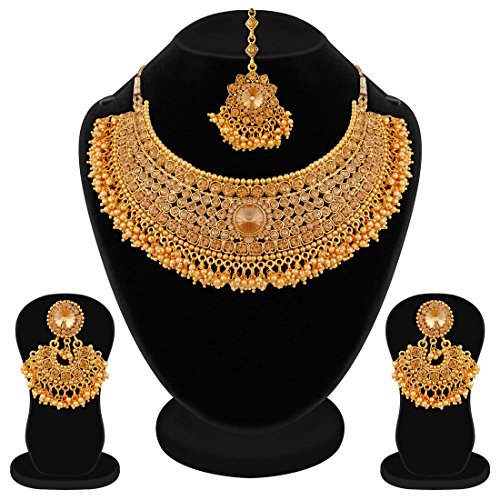 Apara Combo Bridal Necklace Jewellery Set Earrings for Women