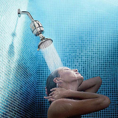 SparkPod Shower Head Filter - High-Pressure Water Filter Showerhead for Hard Water and Chlorine - Quickly Improve The Condition of Your Hair and Skin - Adjustable & Easy-to-Install (2.5GPM)