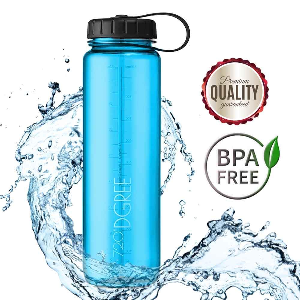 720°DGREE Trinkflasche "simplBottle" - 500ml, 1000ml, 1500ml | Perfekte Weithalsflasche Sportflasche, dicht | BPA-Frei