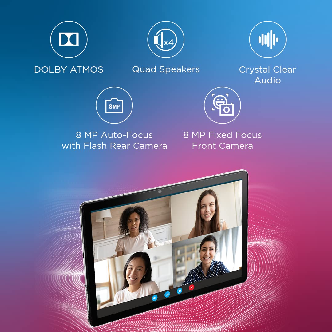 Lenovo Tab M10 FHD Plus (3rd Gen) (10.61 inch (26.94 cm), 6 GB, 128 GB, Wi-Fi+LTE, Calling), Storm Grey with Qualcomm Snapdragon Processor, 7700 mAH Battery and Quad Speakers with Dolby Atmos