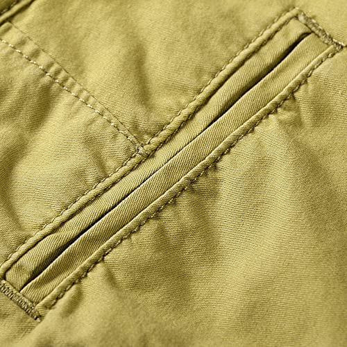 OCHENTA Little Big Boys' Lightweight Multi Pockets Casual Cargo Shorts - khaki - 12-13 years