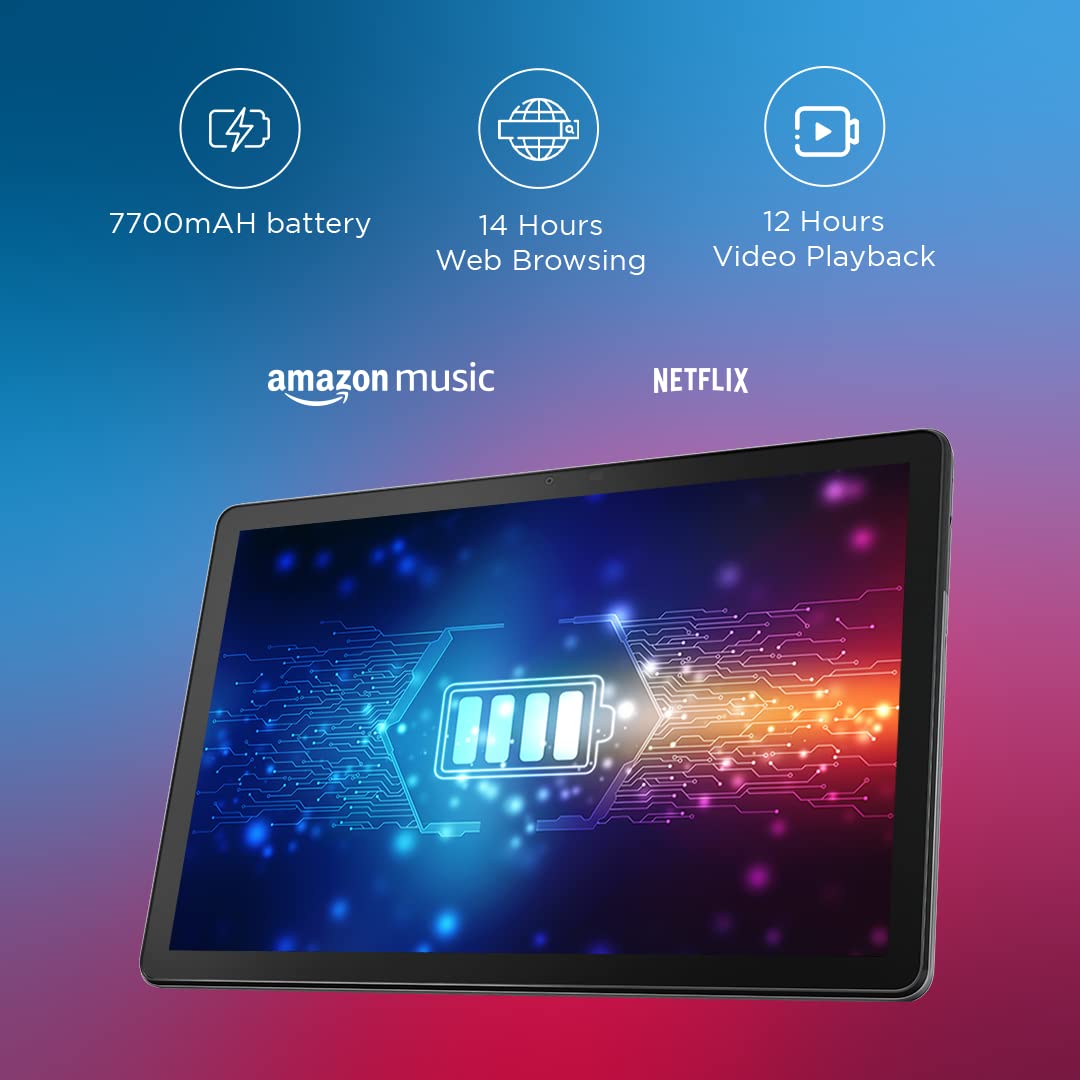 Lenovo Tab M10 FHD Plus (3rd Gen) (10.61 inch (26.94 cm), 6 GB, 128 GB, Wi-Fi+LTE, Calling), Storm Grey with Qualcomm Snapdragon Processor, 7700 mAH Battery and Quad Speakers with Dolby Atmos