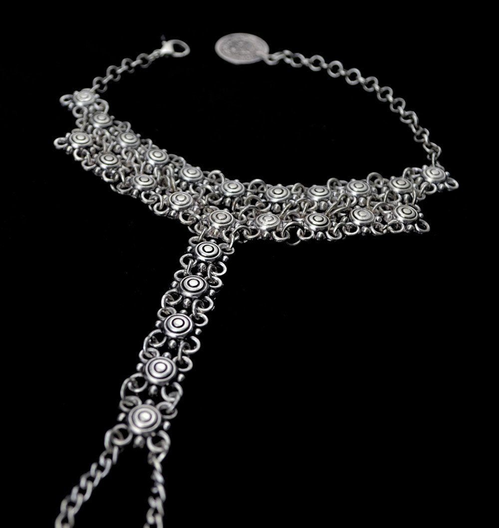 Shining Diva Antique Jewellery Silver Anklet for Girls & Women(Silver)(8271a)