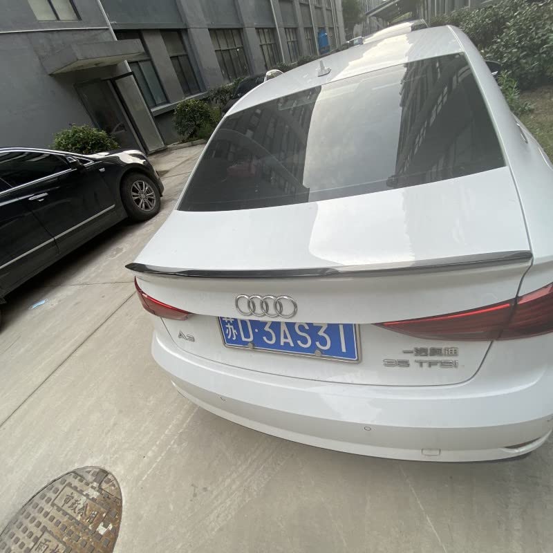 Car Craft A3 Spoiler Trunk Spoiler Compatible with Audi A3 Spoiler Trunk Spoiler A3 8v 2014-2020 M4 Glossy Black AR-AUDI-001