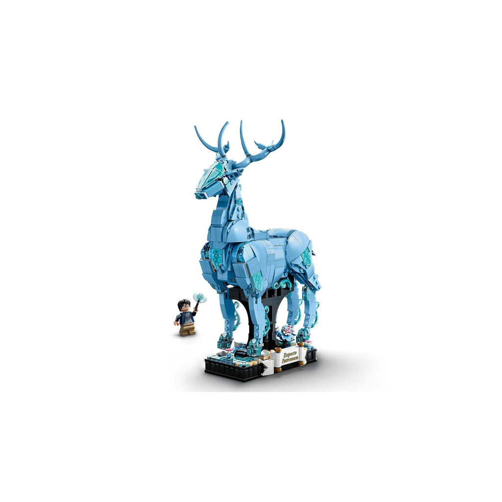LEGO® Harry Potter™ Expecto Patronum 76414 Building Toy Set, Build Stag and Wolf Animal Figures, Build-Rebuild-and-Display Model