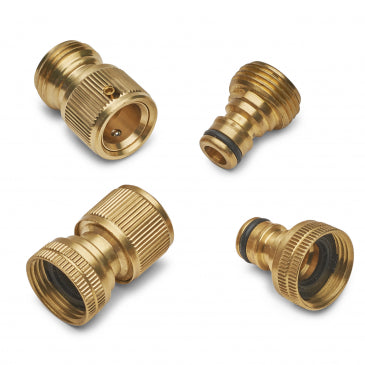 Solid Brass Quick-Change Garden Hose Fittings