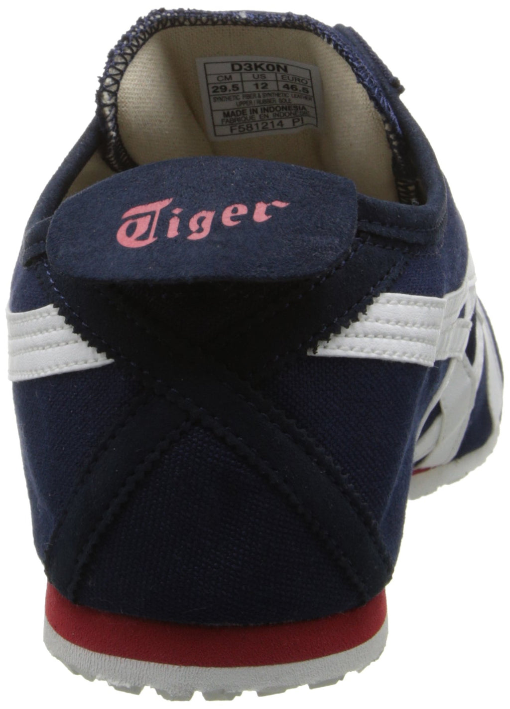 Onitsuka Tiger Mexico 66 Slip-On Classic Running Shoe, Navy/Off White, 10.5 M US