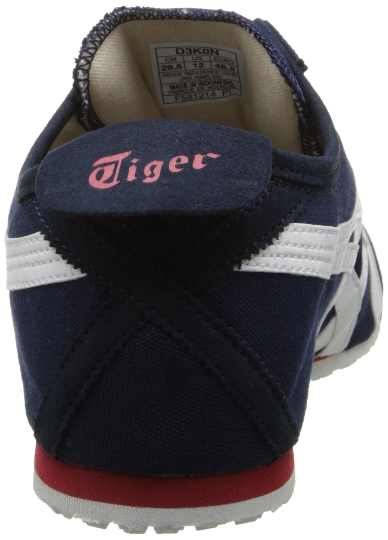 Onitsuka Tiger Mexico 66 Slip-On Classic Running Shoe, Navy/Off White, 10.5 M US