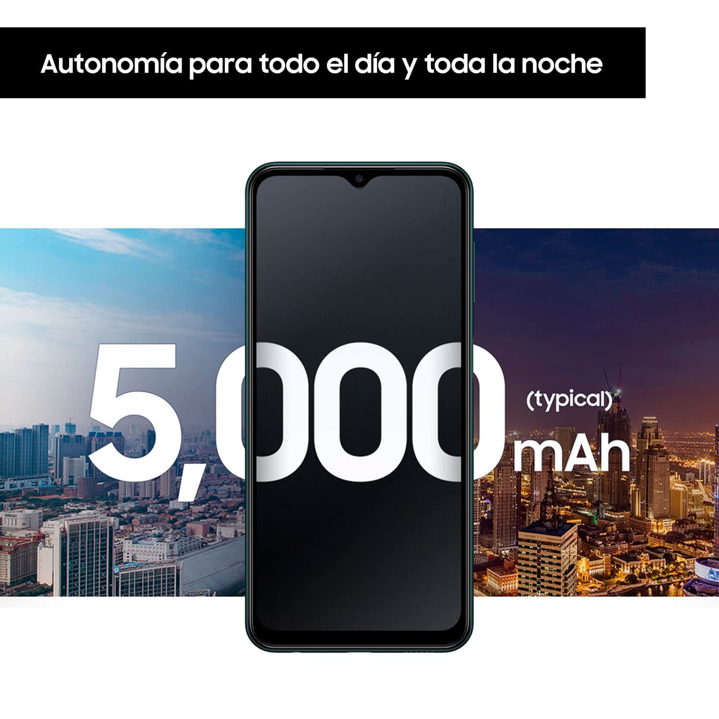 Samsung Galaxy M13 (64 GB) Verde – Teléfono Móvil libre Android, Smartphone con 4GB de RAM [Versión española]