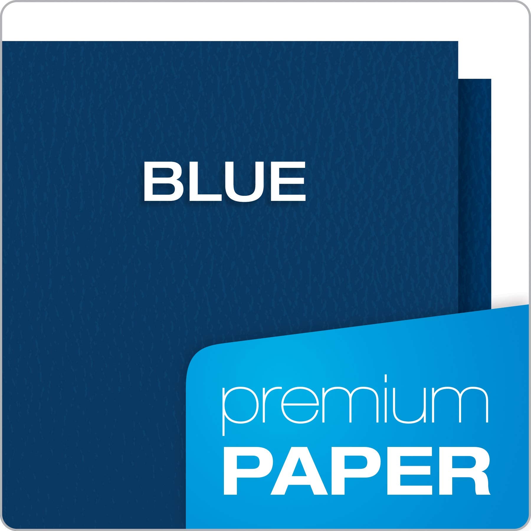 Oxford Monogram Executive Twin Pocket Folders, Letter Size, Blue with Gold Foil Trim, 4 Pack (04162)