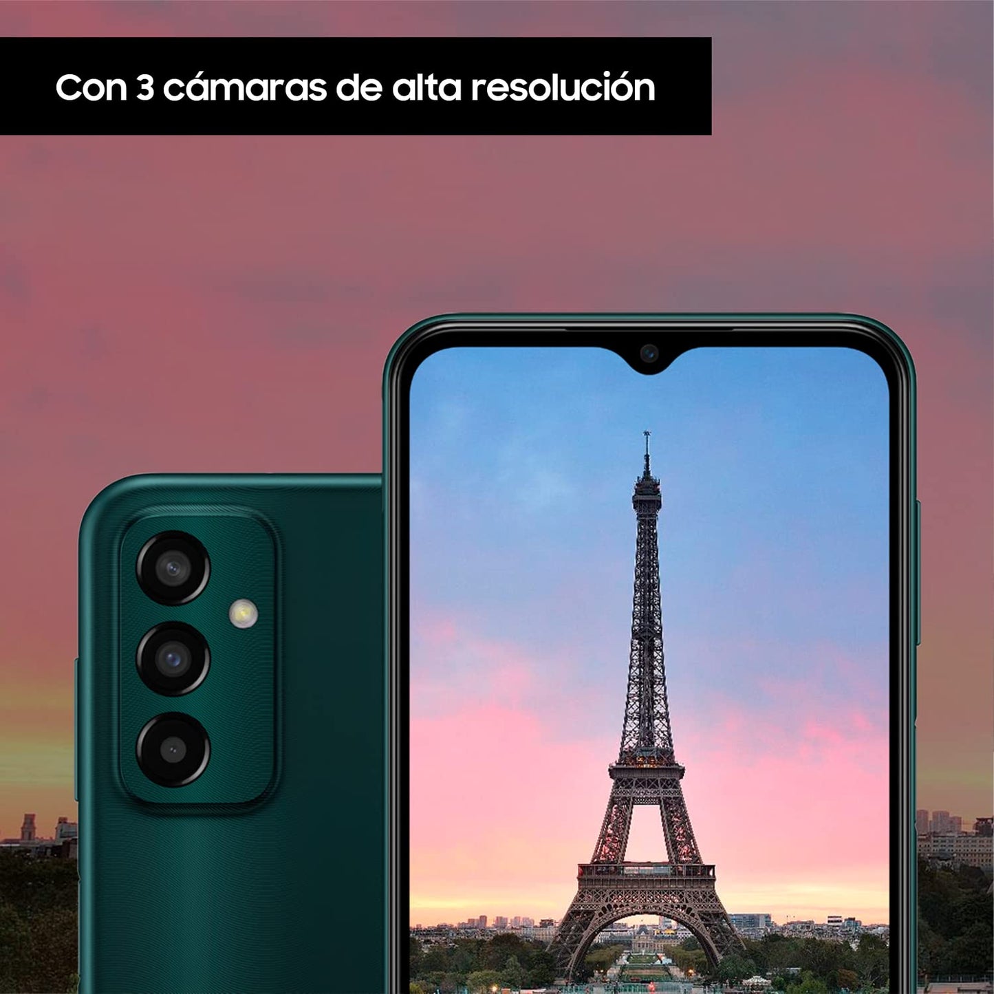 Samsung Galaxy M13 (64 GB) Verde – Teléfono Móvil libre Android, Smartphone con 4GB de RAM [Versión española]