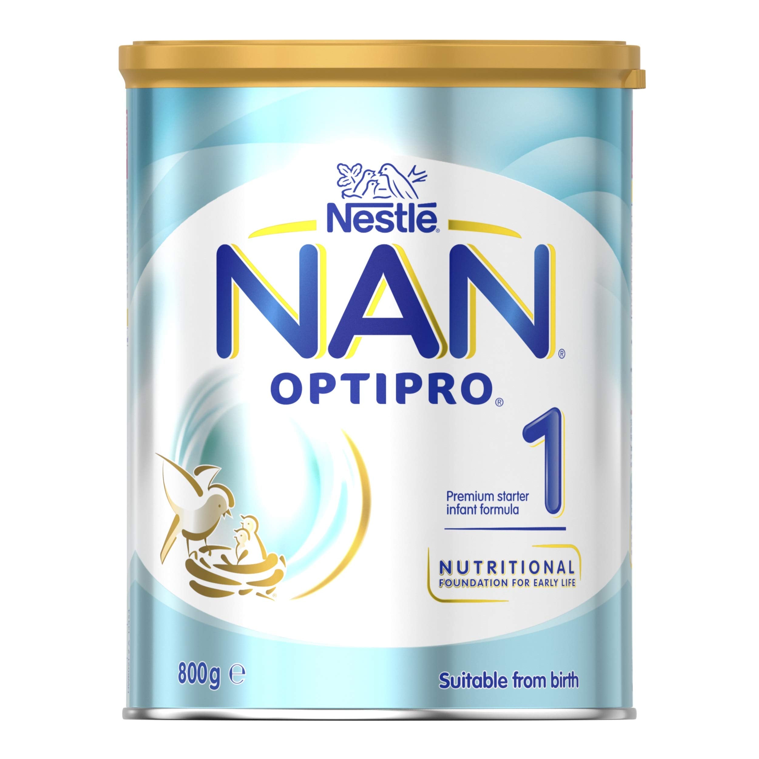 NESTLE NAN OPTIPRO 1, Starter 0-6 Months Baby Formula Powder, 800g
