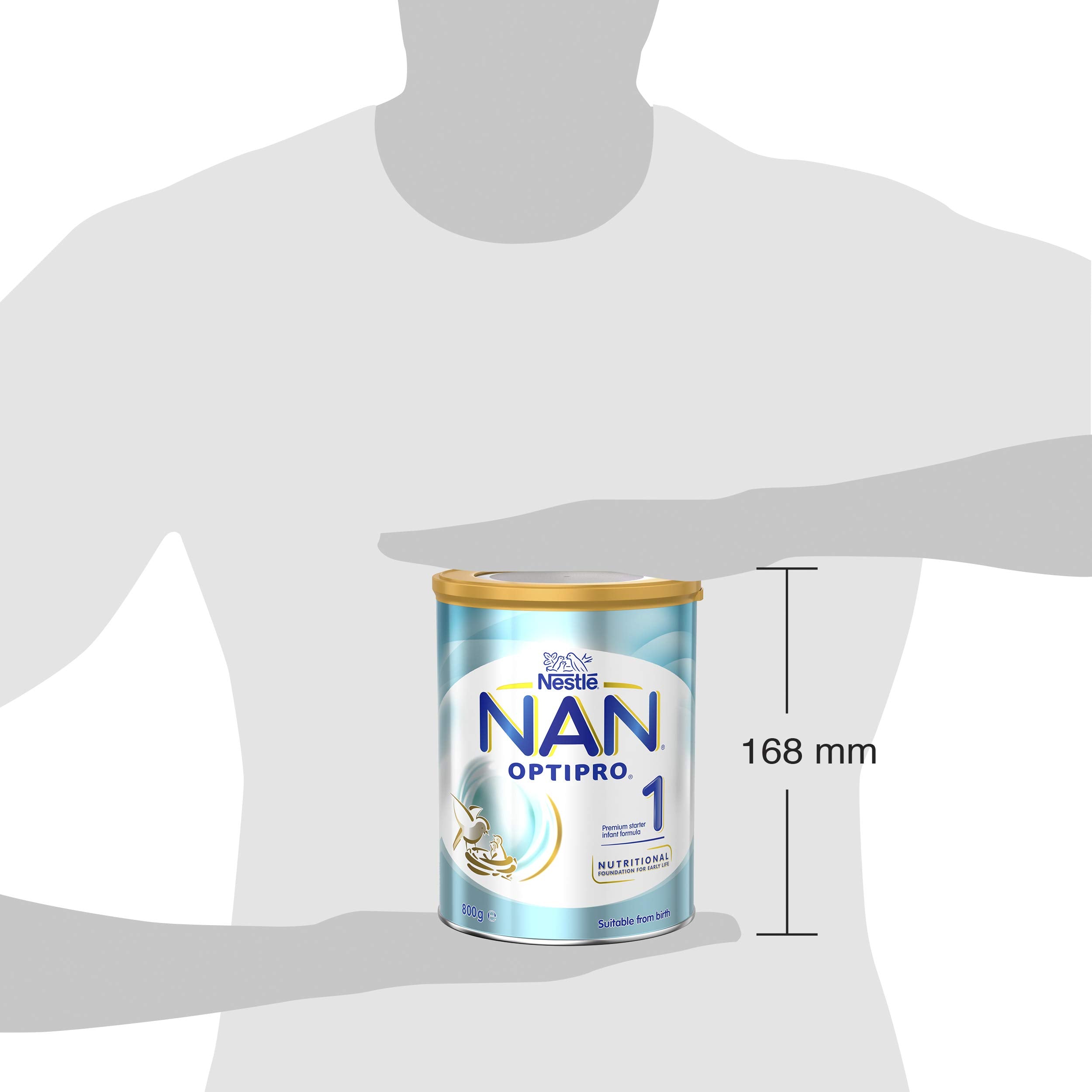 NESTLE NAN OPTIPRO 1, Starter 0-6 Months Baby Formula Powder, 800g