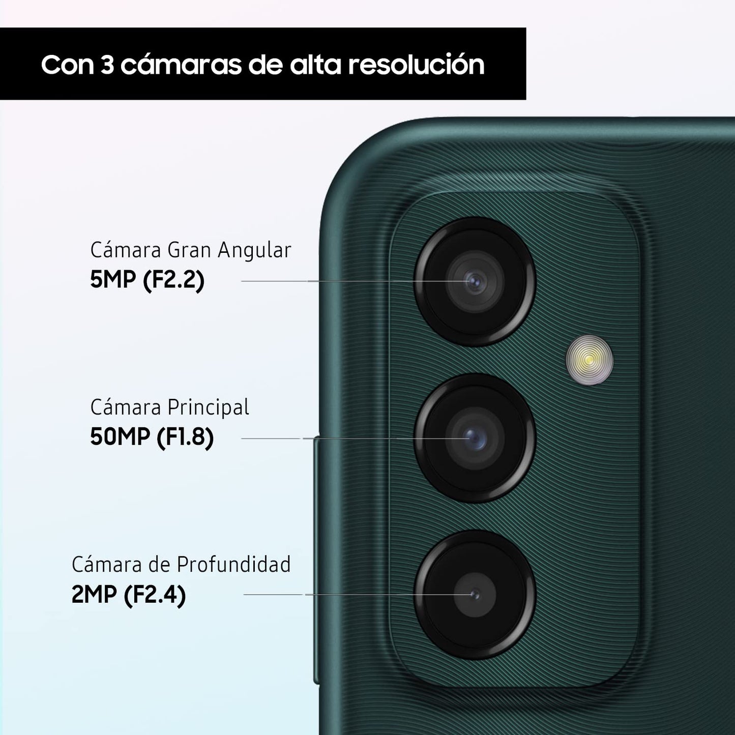 Samsung Galaxy M13 (64 GB) Verde – Teléfono Móvil libre Android, Smartphone con 4GB de RAM [Versión española]