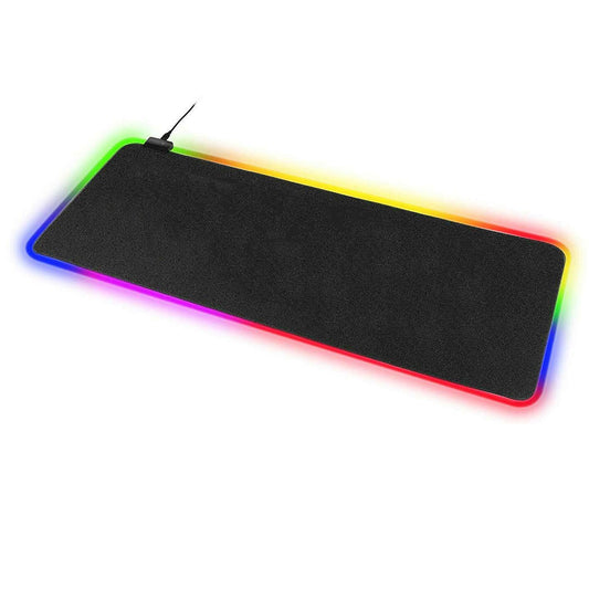 TKOOFN Large RGB Colorful LED Light Keyboard Mat Game Playing Mouse Pad for PC Laptop 80x30x0.4cm