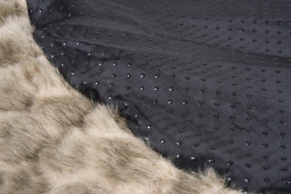 Luxury Dog bed pet bed for medium sized dogs -Luxury calming pet beds faux fur round donut dog beds or cat bed for small and medium pets . Fluffy, Fully washable pet bed with removable insert cover, quality filling and supportive shape, calming, self warm