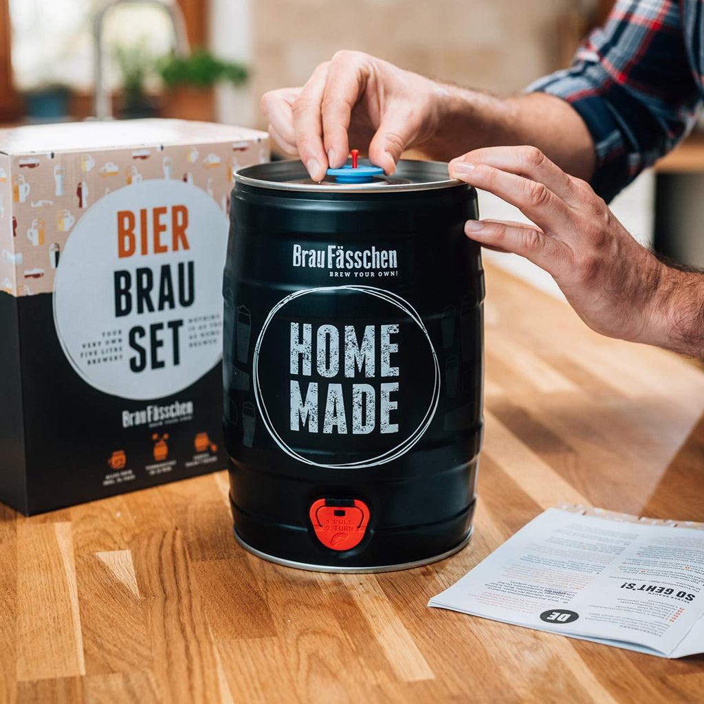 braufaesschen | Bierbrauset zum selber brauen | Weißbier im 5L Fass | In 7 Tagen gebraut | Tolles Geburtstagsgeschenk aus München Bayern