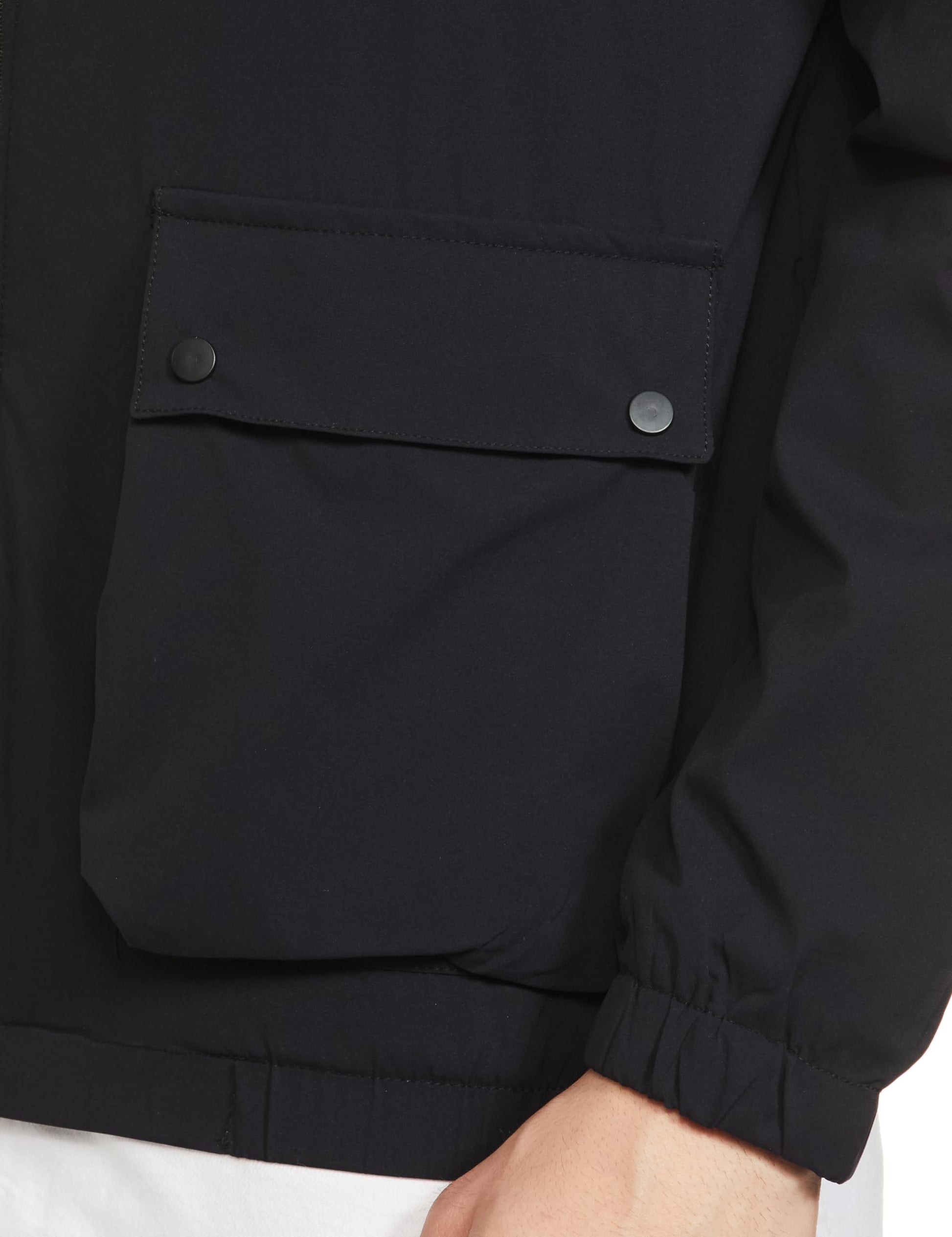 Qube By Fort Collins Men's Parka Coat (BC405AZ_Black