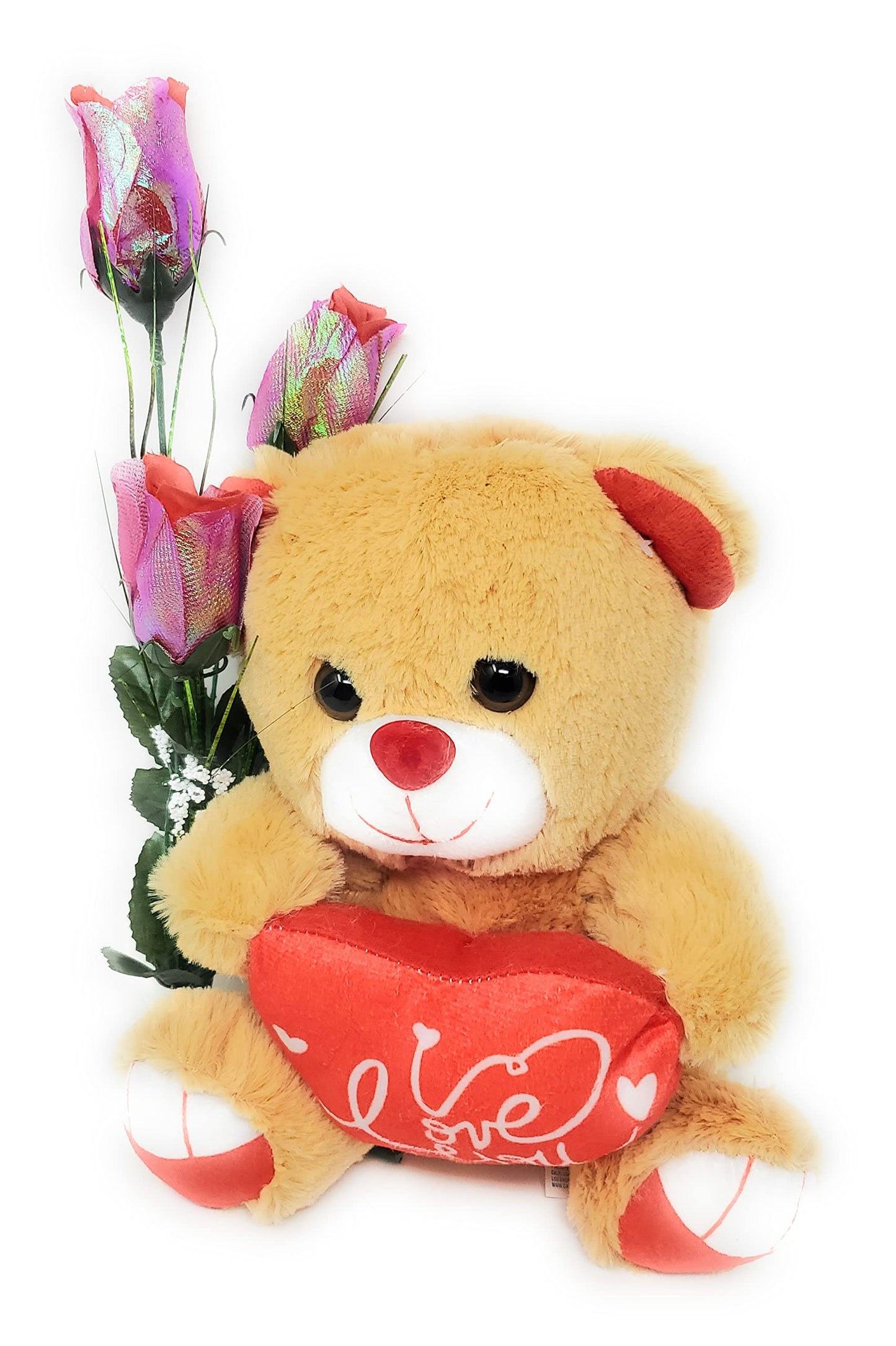 Valentine's Day Plush Teddy Bear with Heart I Love You'' Lover's Gifts for Girlfriend Boyfriend Best Friends Mom or Wife