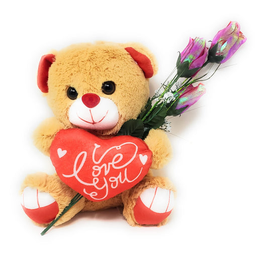 Valentine's Day Plush Teddy Bear with Heart I Love You'' Lover's Gifts for Girlfriend Boyfriend Best Friends Mom or Wife