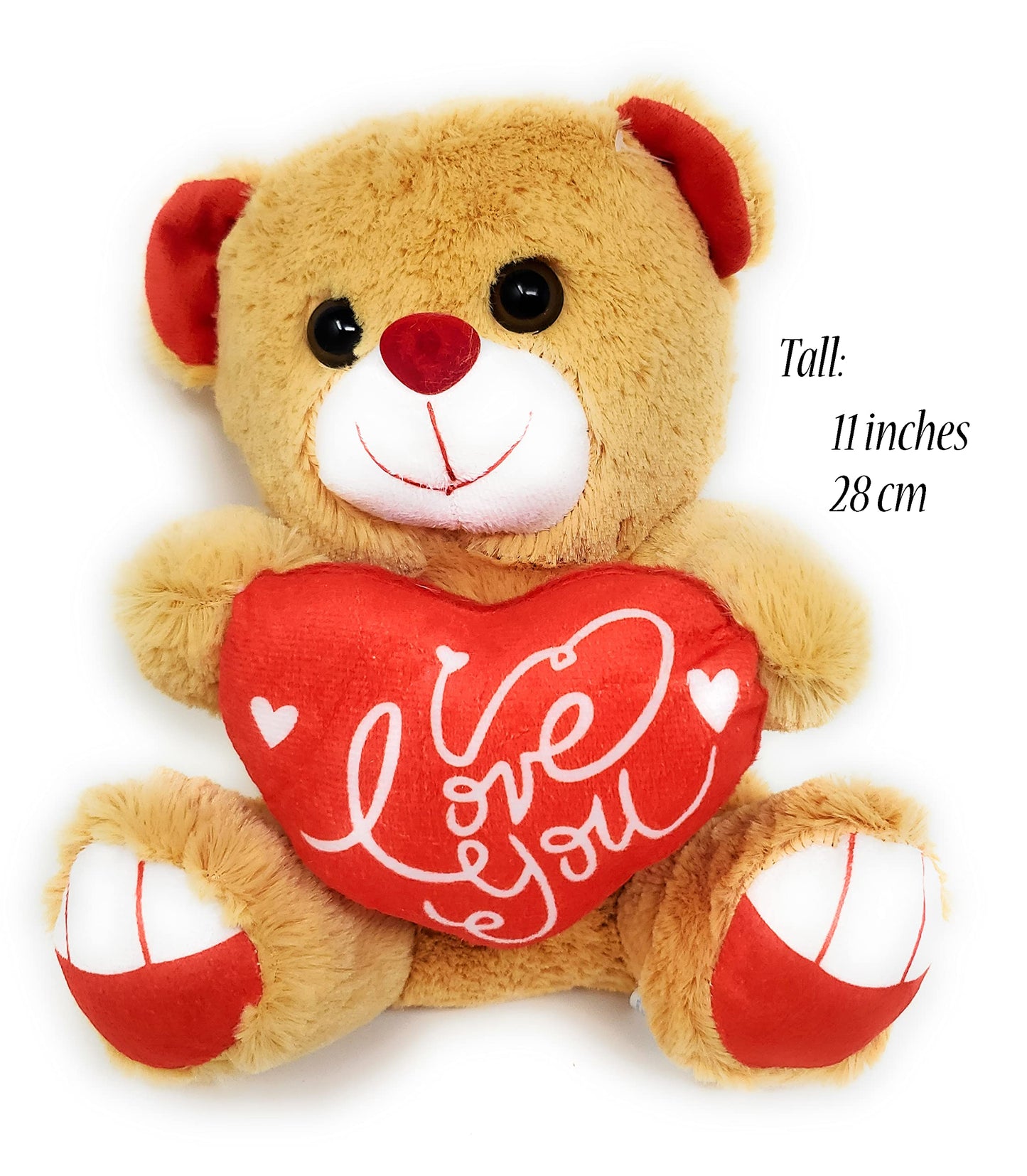 Valentine's Day Plush Teddy Bear with Heart I Love You'' Lover's Gifts for Girlfriend Boyfriend Best Friends Mom or Wife