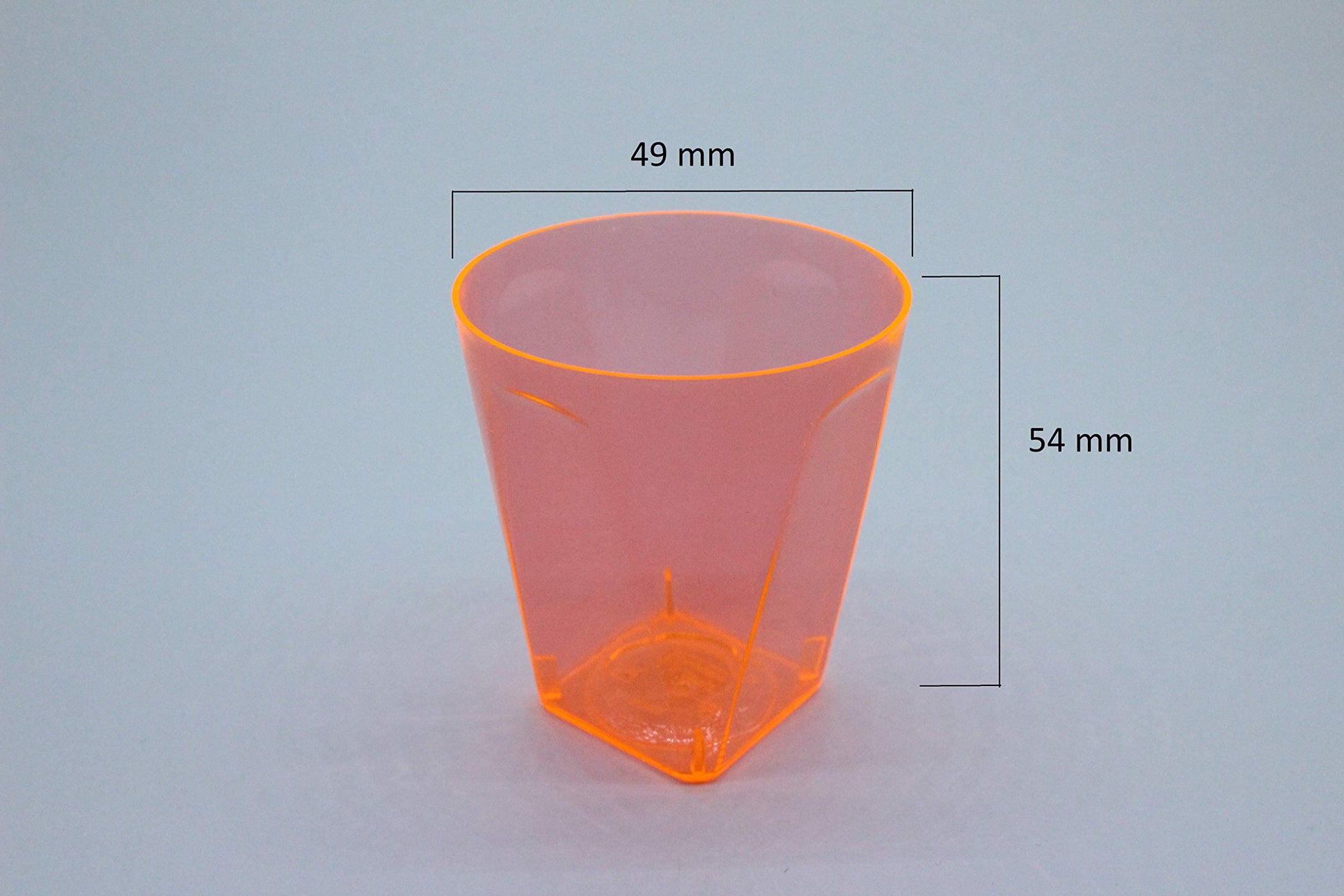 PLASTSCHICK Verres à liqueur jetables 60 pièces en plastique dur - 5 cl (50 ml) de verres à liqueur mélange coloré - gobelets à liqueur en plastique - plus sûr que le verre