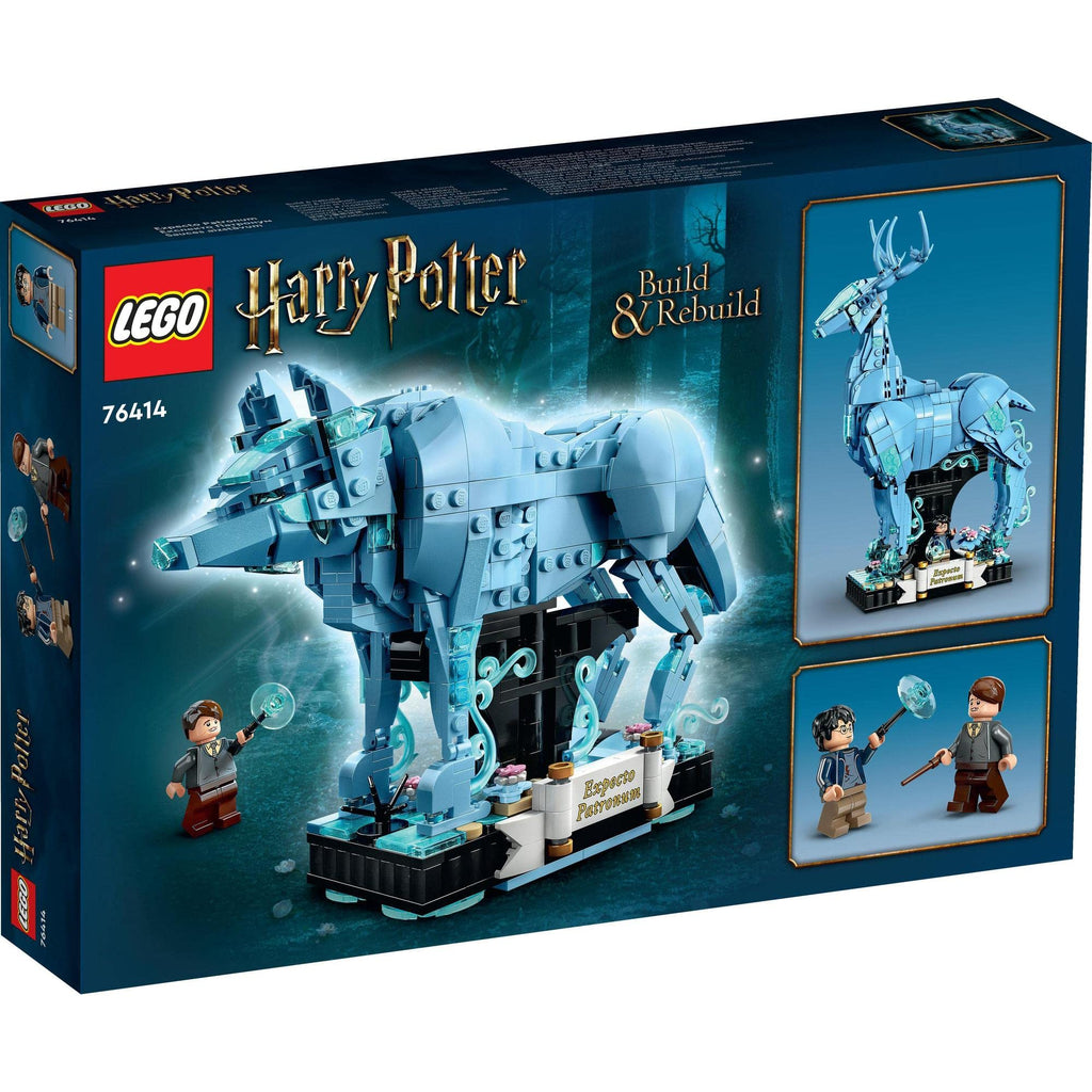 LEGO® Harry Potter™ Expecto Patronum 76414 Building Toy Set, Build Stag and Wolf Animal Figures, Build-Rebuild-and-Display Model