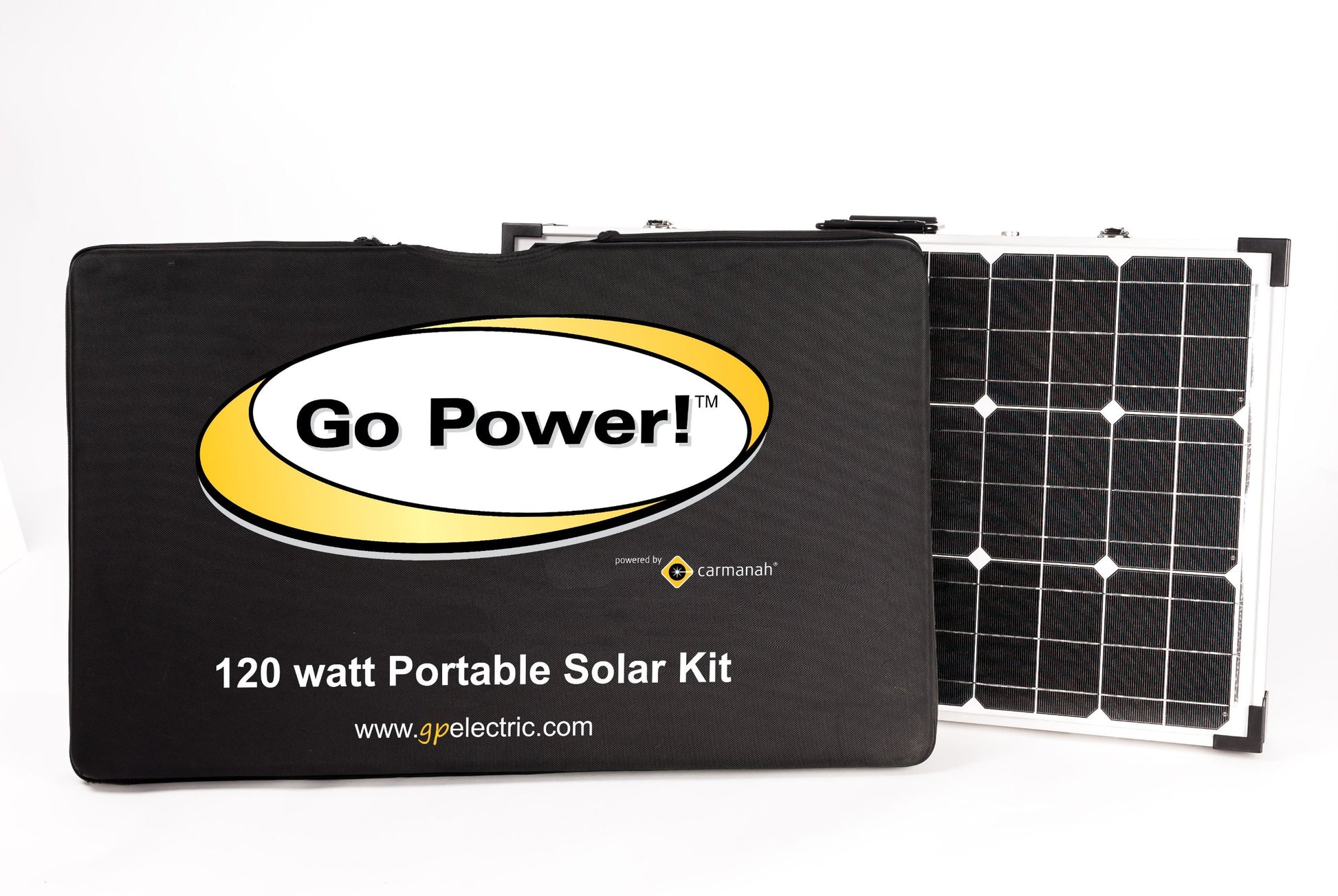 Go Power! GP-PSK-130 130W Portable Folding Solar Kit with 10 Amp Solar Controller