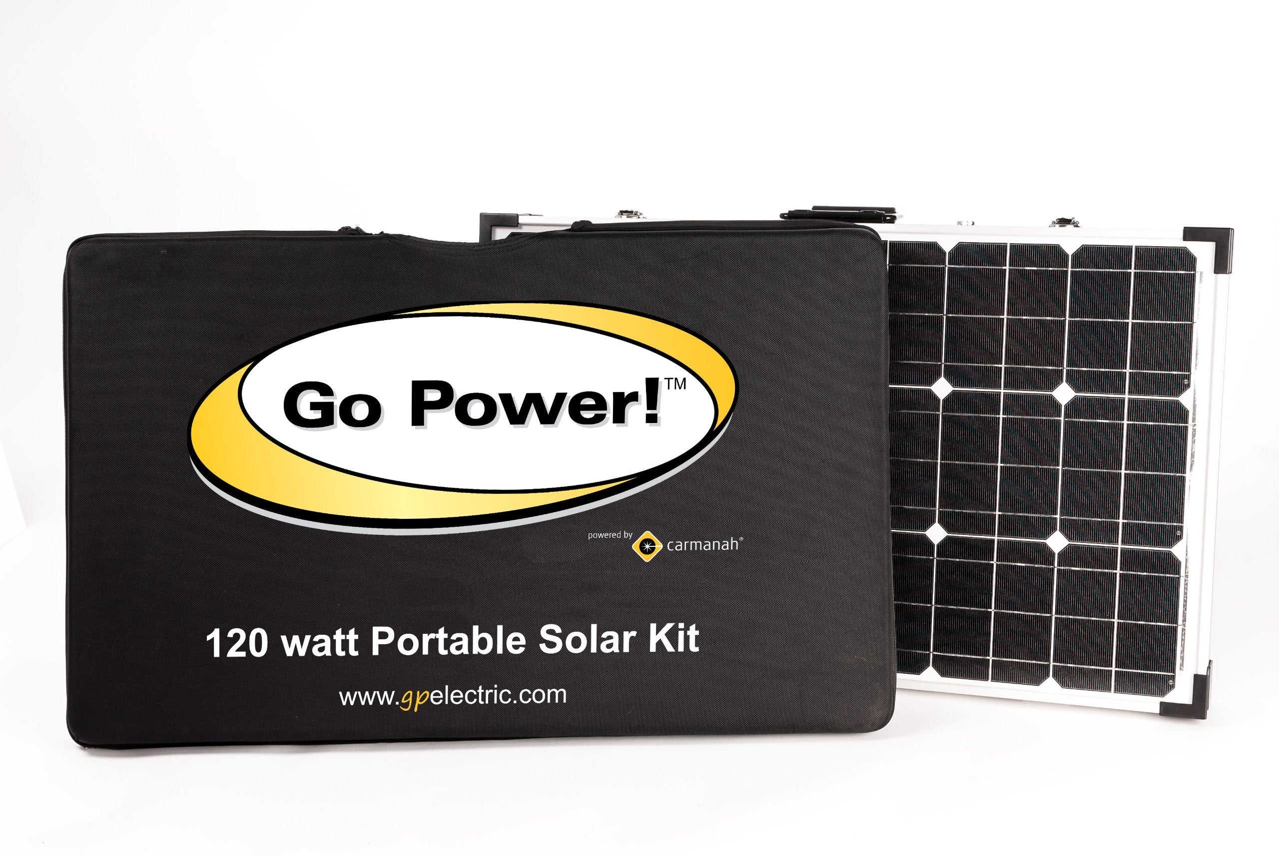 Go Power! GP-PSK-130 130W Portable Folding Solar Kit with 10 Amp Solar Controller