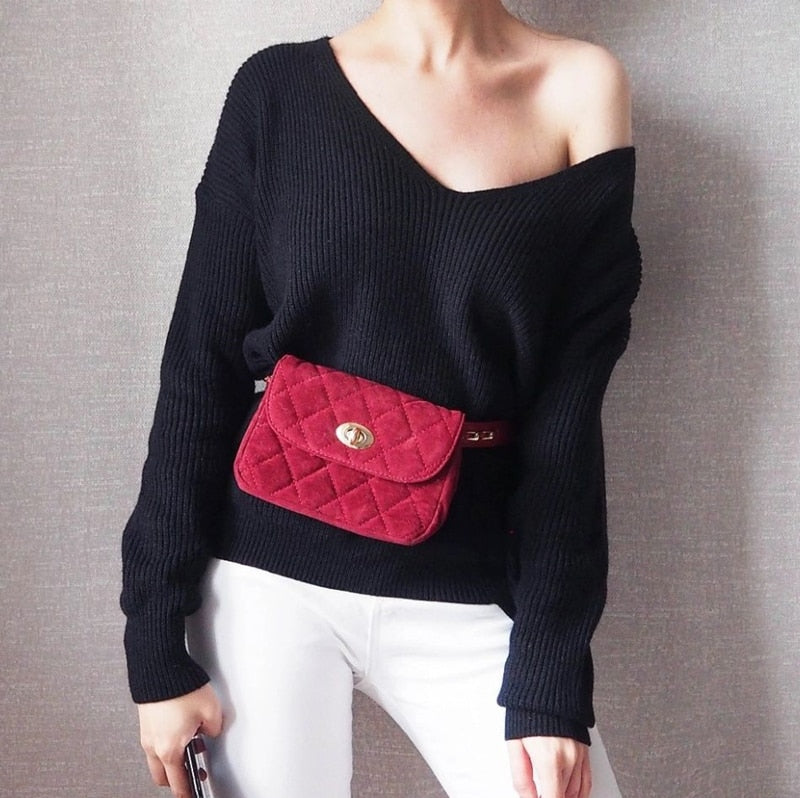 Colorfaith New 2019 Autumn Winter Women's Sweaters V-Neck Minimalist Stylish Irregular Hem Knitting Casual Casual Tops SW8112