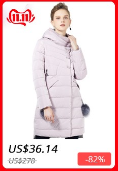 GASMAN 2019 Winter Women Down Jacket Brand Medium Length Female Thick Hooded Down Parka For Women Coat White Women Cloth Winter
