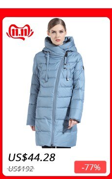 GASMAN 2019 Winter Women Down Jacket Brand Medium Length Female Thick Hooded Down Parka For Women Coat White Women Cloth Winter