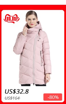 GASMAN 2019 Winter Women Down Jacket Brand Medium Length Female Thick Hooded Down Parka For Women Coat White Women Cloth Winter