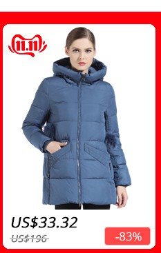 GASMAN 2019 Winter Women Down Jacket Brand Medium Length Female Thick Hooded Down Parka For Women Coat White Women Cloth Winter