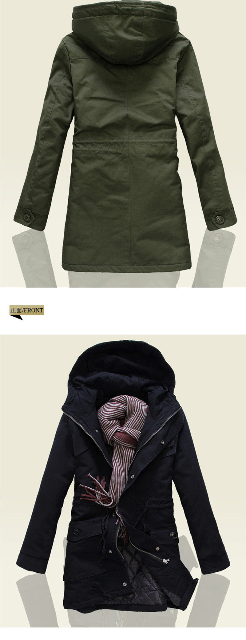 2019 new arrivel spring and autumn high quality leisure fashion men long hooded trench coat