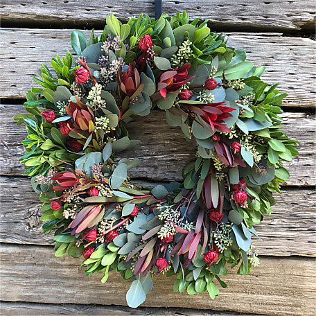 Fresh Safari & Hibiscus Wreath