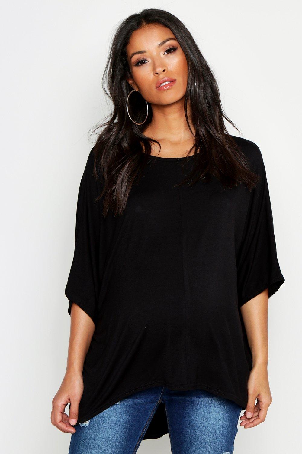 Maternity Dip Hem Tunic T-Shirt