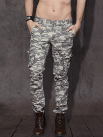Roadster Men Olive Green Slim Fit Printed Joggers