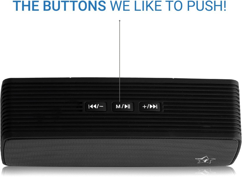 Flipkart SmartBuy 6W Powerful Bass Bluetooth Speaker(Black, Stereo Channel)