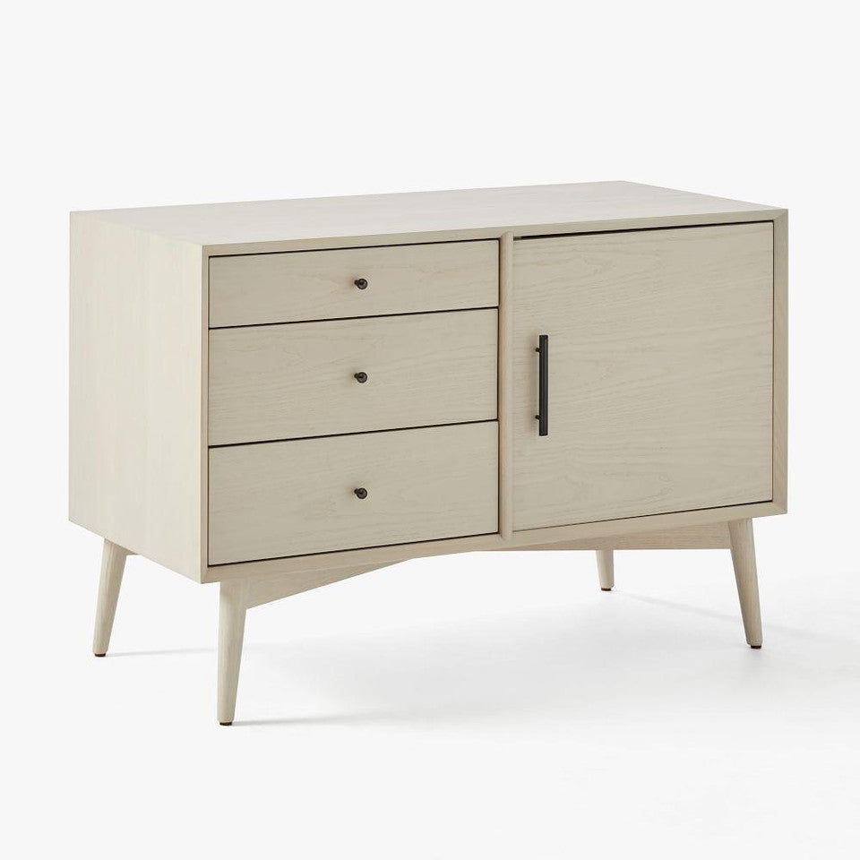 Mid-Century Media Console (102 cm) - Pebble