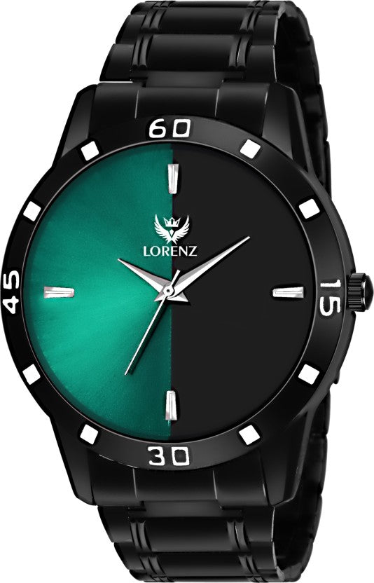 LORENZ MK-2092W Lorenz Green-Black Dial Analog Watch  - For Men
