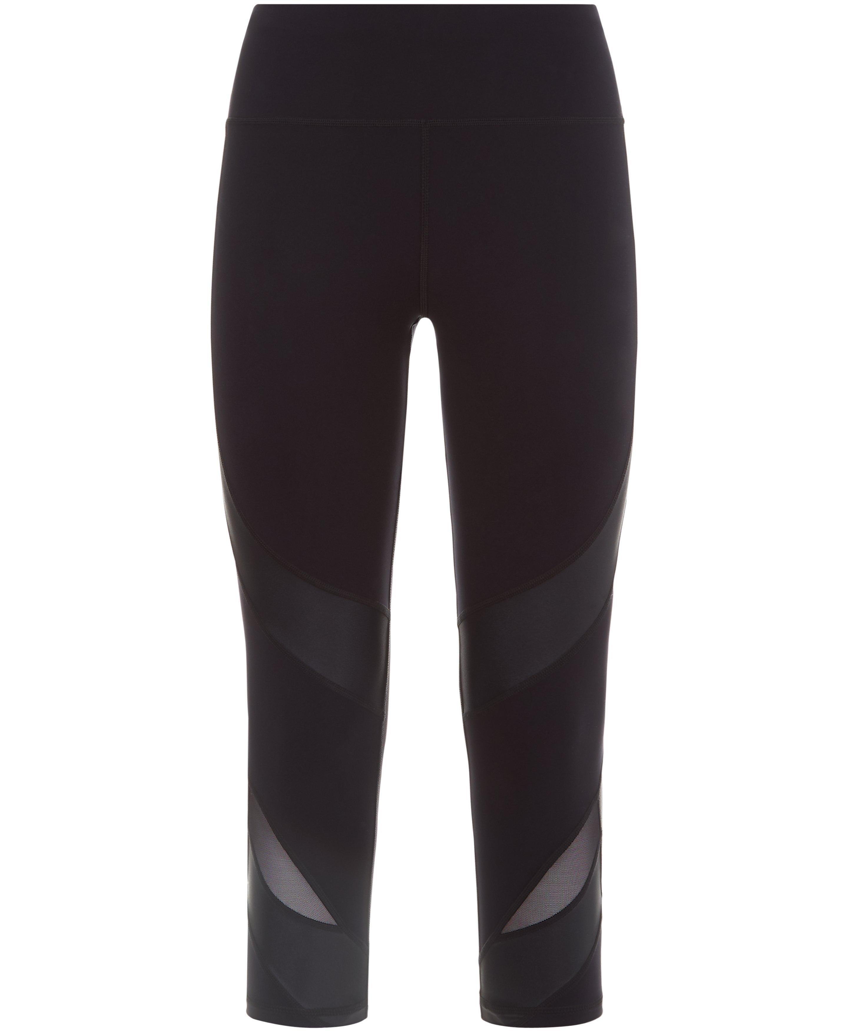 Power Mesh Cropped Gym Leggings